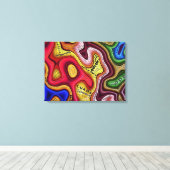 Weird Abstract Typografie Canvas Afdruk (Insitu (Houten vloer))