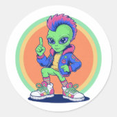 Weird Alien Sticker (Voorkant)