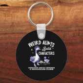 Weird Aunt Builds Character Funny Silly Goose Aunt Sleutelhanger (Voorkant)