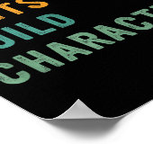 Weird Aunts Build Character Retro Funny Auntie Mot Poster (Hoek)