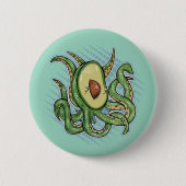 Weird Avocado Ronde Button 5,7 Cm (Voorkant)