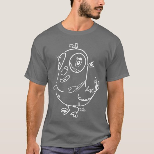 weird bird family t-shirt (Voorkant)