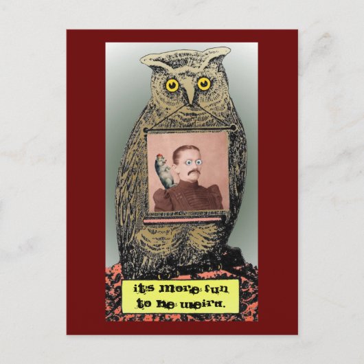 "Weird" Briefkaart (Voorkant)