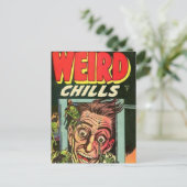 Weird Chills Comic book Briefkaart (Staand voorkant)