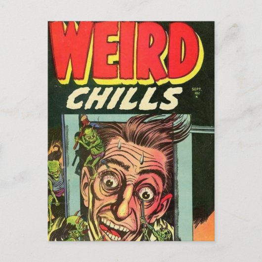 Weird Chills Comic book Briefkaart (Voorkant)