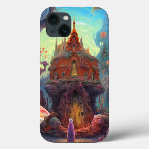 Weird Creepy House Surreal Art iPhone 13 Hoesje
