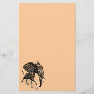Weird Elephant Giraffe Hybrid Briefpapier