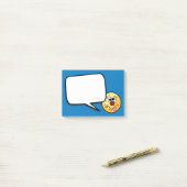 Weird Face Grumpey Post-it® Notes (Op bureau)