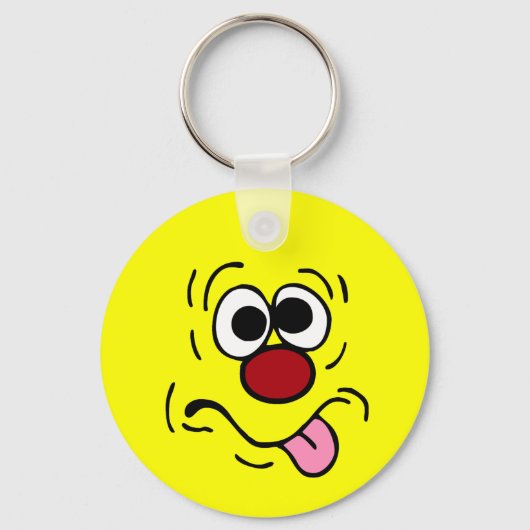 Weird Face Grumpey Sleutelhanger (Voorkant)