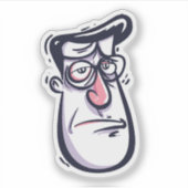 Weird Funny Monster Sticker – Crazy Cartoon Charac (Devant)