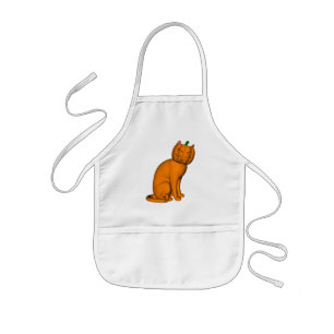 Weird Halloween Cat Kinder Schort