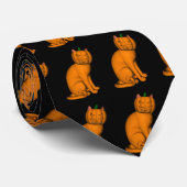 Weird Halloween Cat Stropdas (Opgerold)