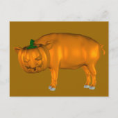 Weird Halloween Pig Briefkaart (Voorkant)