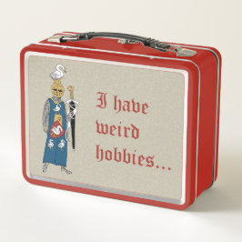 "Weird Hobbies" Metal Lunchbox
