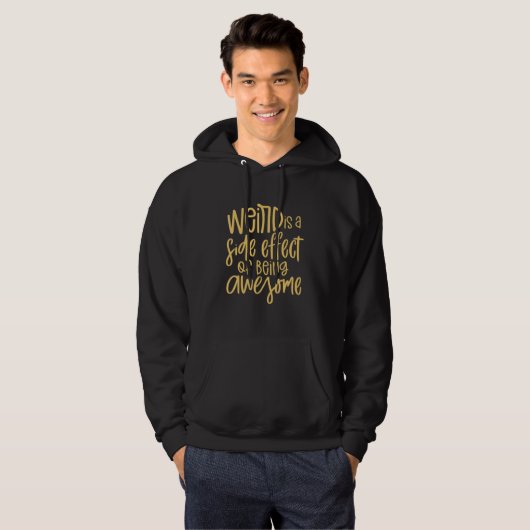 Weird is a Side Effect of being Awesome   Sarcasti Hoodie (Voorkant volledig)