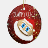 Weird Kerstmis Clammy Claus Holiday Tree Ornament (Links)