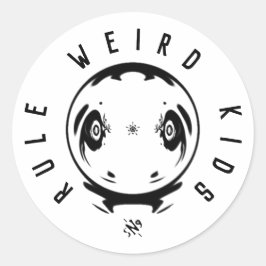 Weird Kids Rule Sticker – Funny Weirdness Motto