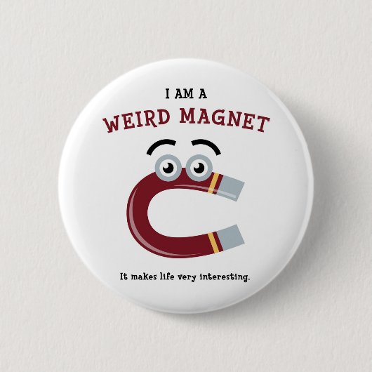 Weird Magnet Ronde Button 5,7 Cm (Voorkant)
