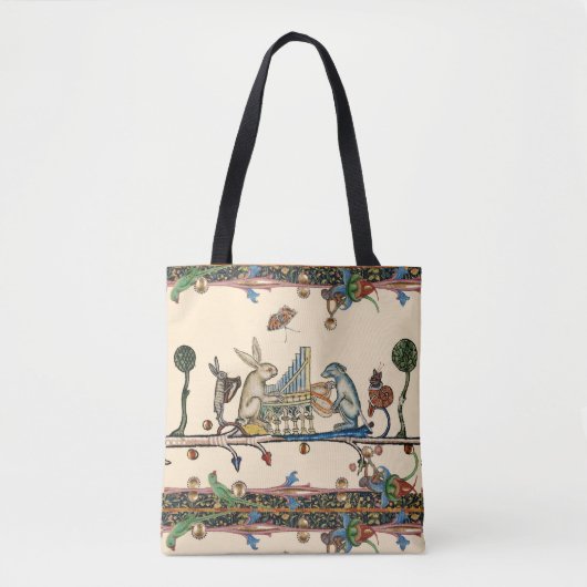 WEIRD MEDIEVAL BESTIAIR MAKEN MUZIEK, konijn, hond Draagtas (Voorkant)