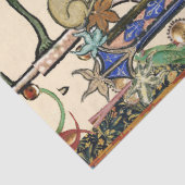 WEIRD MEDIEVAL BESTIARY MAKING MUSIC Owls, Rabbits Tissuepapier (Detail)