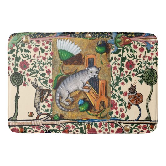 WEIRD MEDIEVAL BESTIARY MUSIC,CAT PLAYS ORGAN BADMAT (Voorkant)