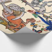 WEIRD MEDIEVAL BESTIARY WAR Slakken, Killer Rabbit Cadeaupapier (Hoek)