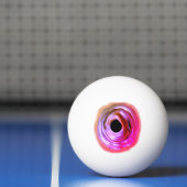 Weird Paars Trippy Funky Eye Pingpongballen (Net)