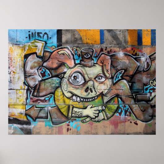 Weird Pig Face Poster (Voorkant)