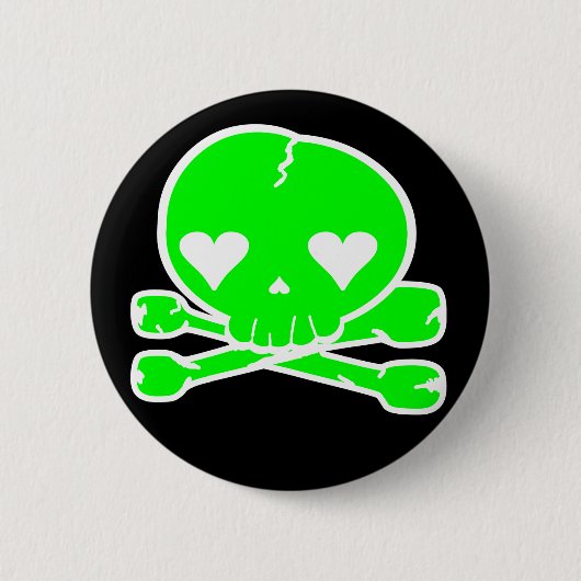 Weird Skull Gothic Kawaii Style Ronde Button 5,7 Cm (Voorkant)
