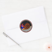 Weird Snail Ronde Sticker (Envelop)