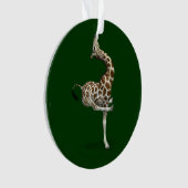 Weird Sportive Giraffe Ornament (voorkant)