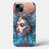 Weird Surreal Alien Woman Art Case-Mate iPhone Case (Achterkant)