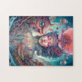 Weird Surreal Alien Woman Art Legpuzzel (Horizontaal)