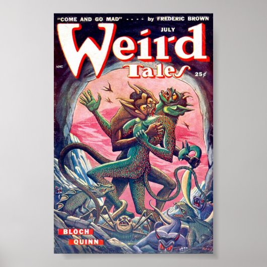 Weird Tales Comic Poster juli (Voorkant)