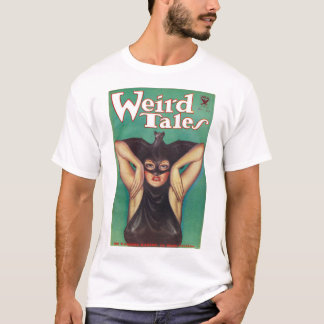 Weird Tales Magazine Vrouw Gekleed Als een Vleermu T-shirt