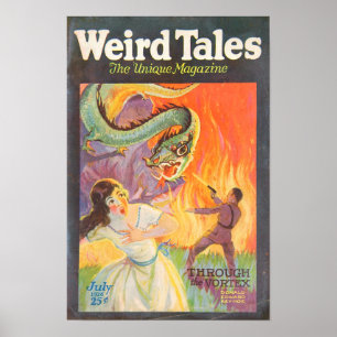 Weird Tales Through the Vortex 1926 Omslag Poster