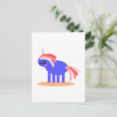 Weird Unicorn Briefkaart (Staand voorkant)