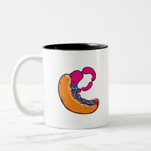 Weird Wiener Tweekleurige Koffiemok (Links)