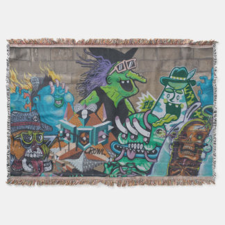 Weird Wild Witch Graffiti Deken