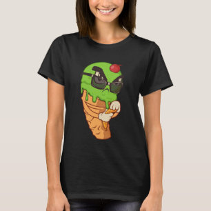 Weirdcore Esthetiek Boze Ijs Cherry Banaan T-shirt