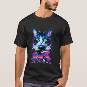 Weirdcore Kat Glitch Trippy Vaporwave Alt Harajuku T-shirt