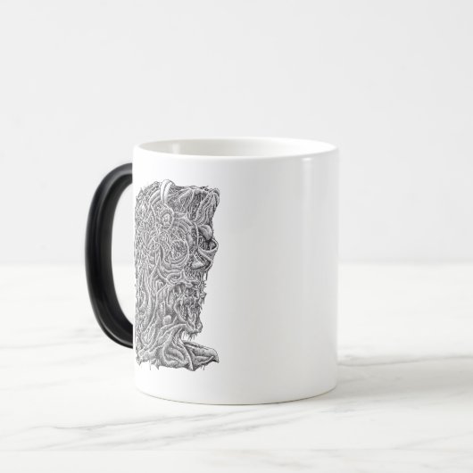 Weirdhead Morphing Mok (Voorkant links)