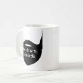 Weirdo met een Mok van Beardo, Funny Mug, Mok van  (Voorkant links)