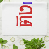 Weirdo! Ting Tong in het script voor Thai Language Theedoek (Gevouwen)