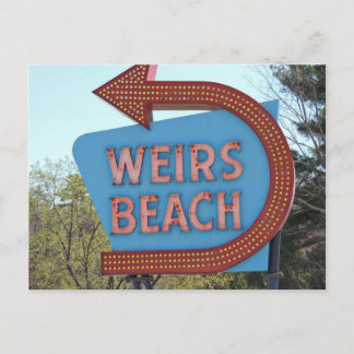 Weirs Beach New Hampshire Sign Briefkaart