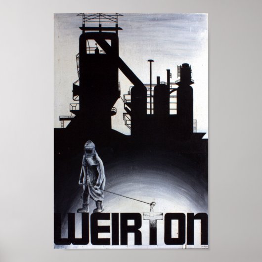 Weirton Steel Mill Blast Furnace Poster (Voorkant)