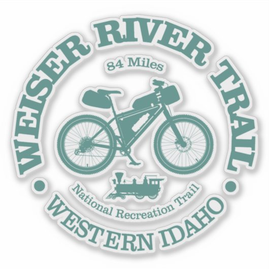 Weiser River Trail (fietsen) Sticker (Voorkant)