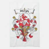 Weiss Family Crest Theedoek (Verticaal)