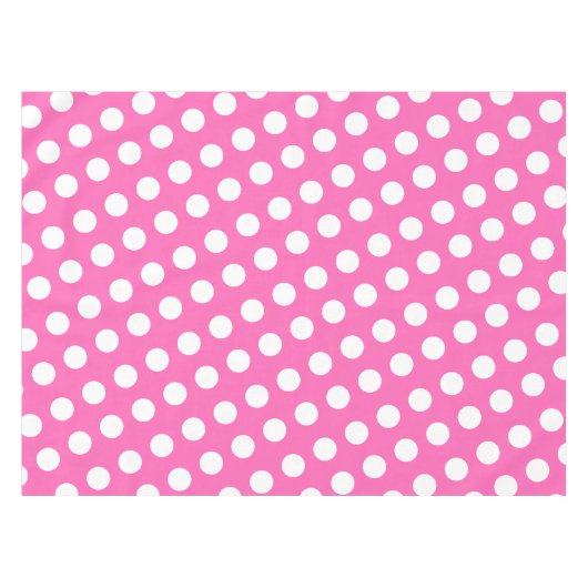 Weiß gepunktetes Muster Tafelkleed (Voorkant (Horizontaal))