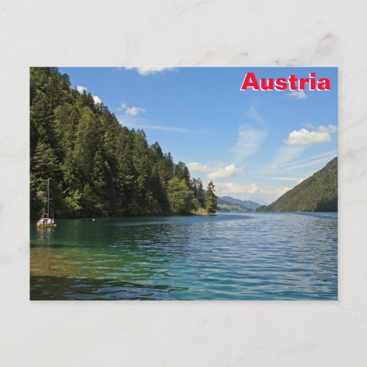 Weissensee, Oostenrijk Briefkaart (Voorkant)